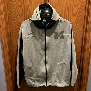 Nike Michigan Wolverines full zip hooded sweatshirt